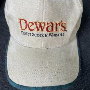 Dewar's Scotch Whiskey Baseball Cap  Retro w/Some wear on the Bill See photos